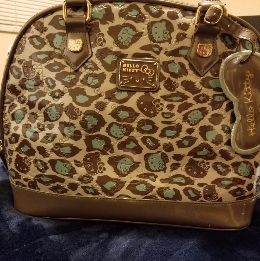 Hello Kitty Cheetah print purse